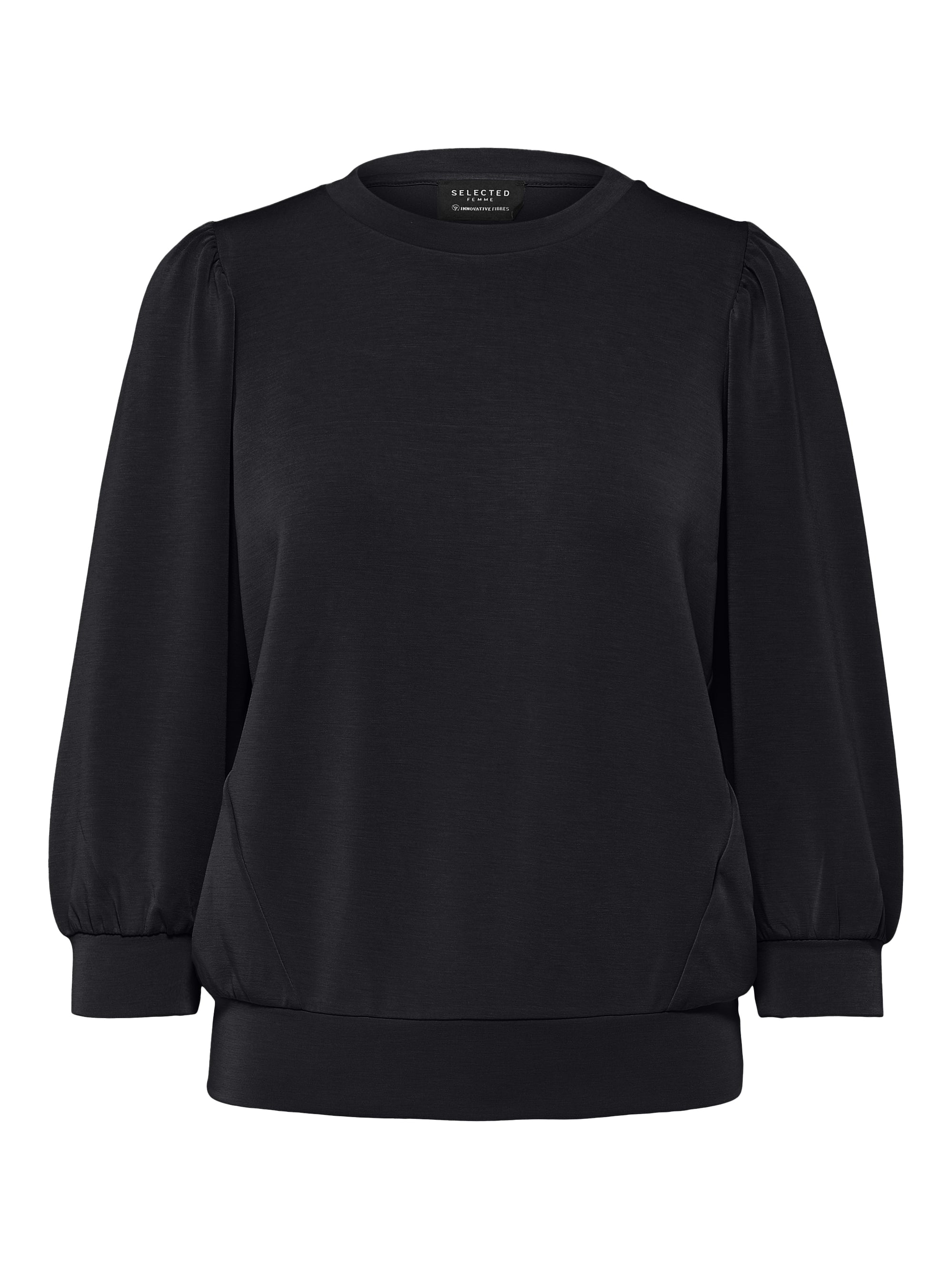 SELECTED FEMME TOPP TENNY 3/4 SWEAT BLACK_105822.jpg