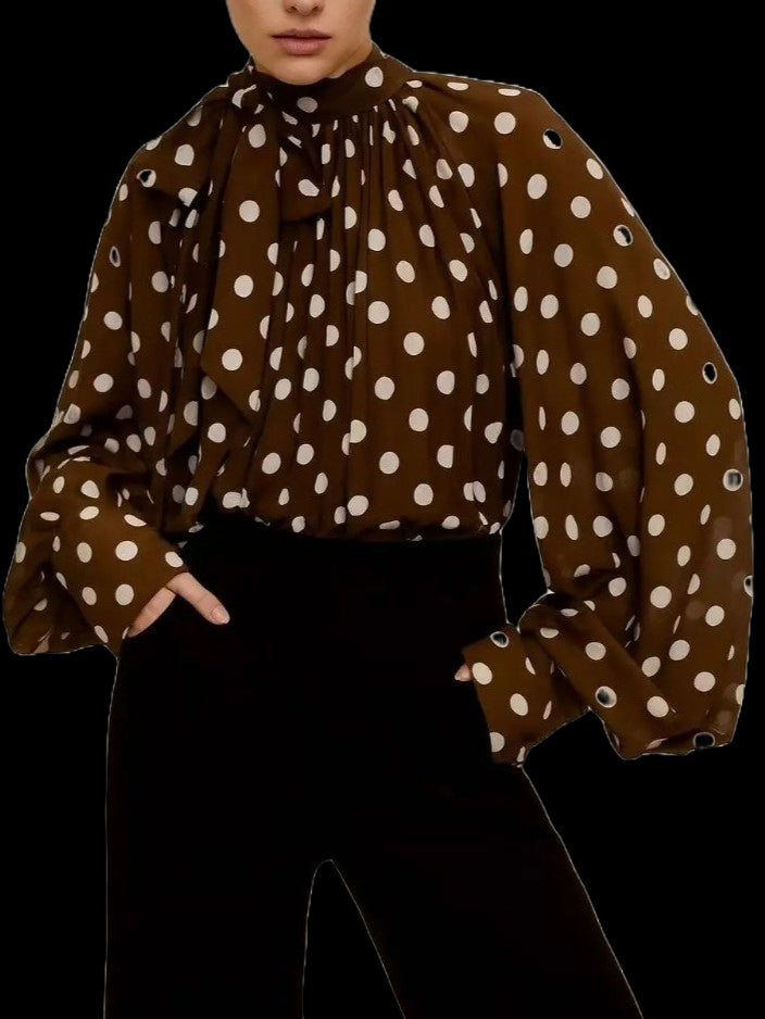 BLUS PLEATED DOT CHOCOLATE_103032.jpg