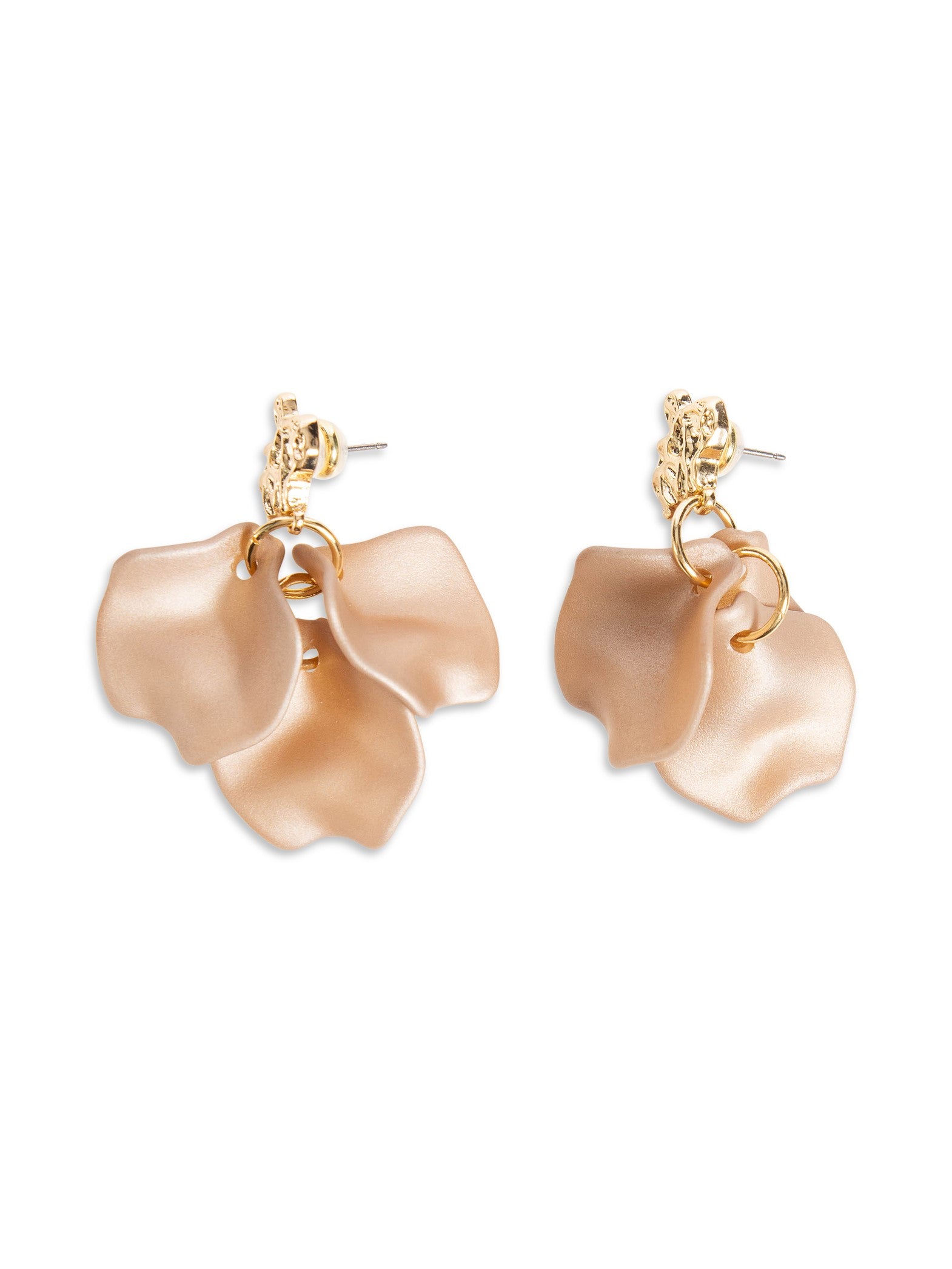 BOW19 DETAILS  ÖRHÄNGEN HAMMERED SHORT NOUGAT_83257.jpg