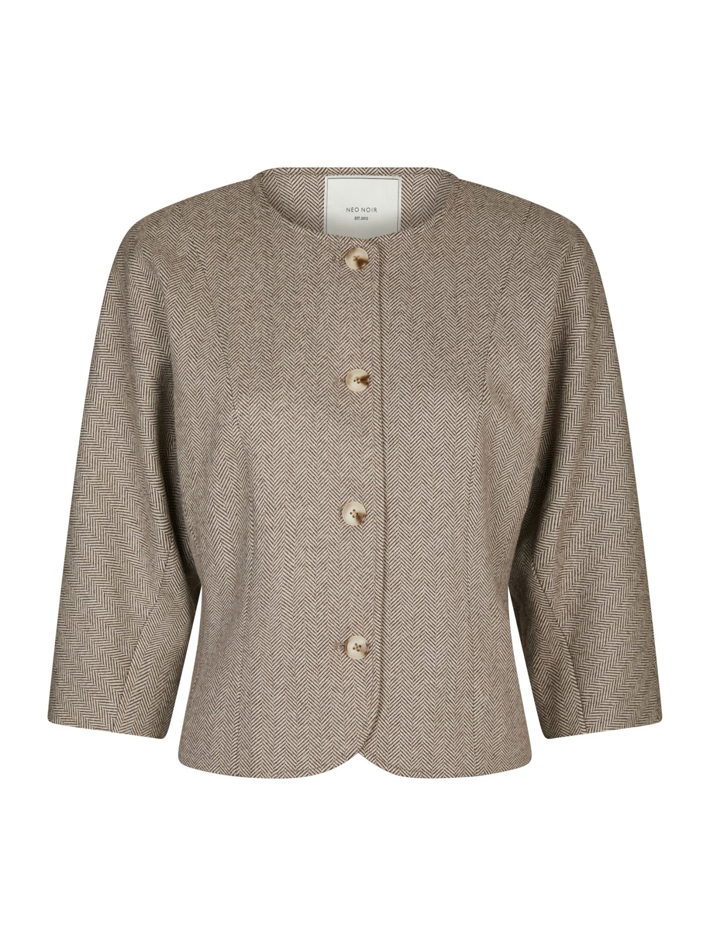 NEO NOIR JACKA MESTO WHITE/BROWN_101475.jpg