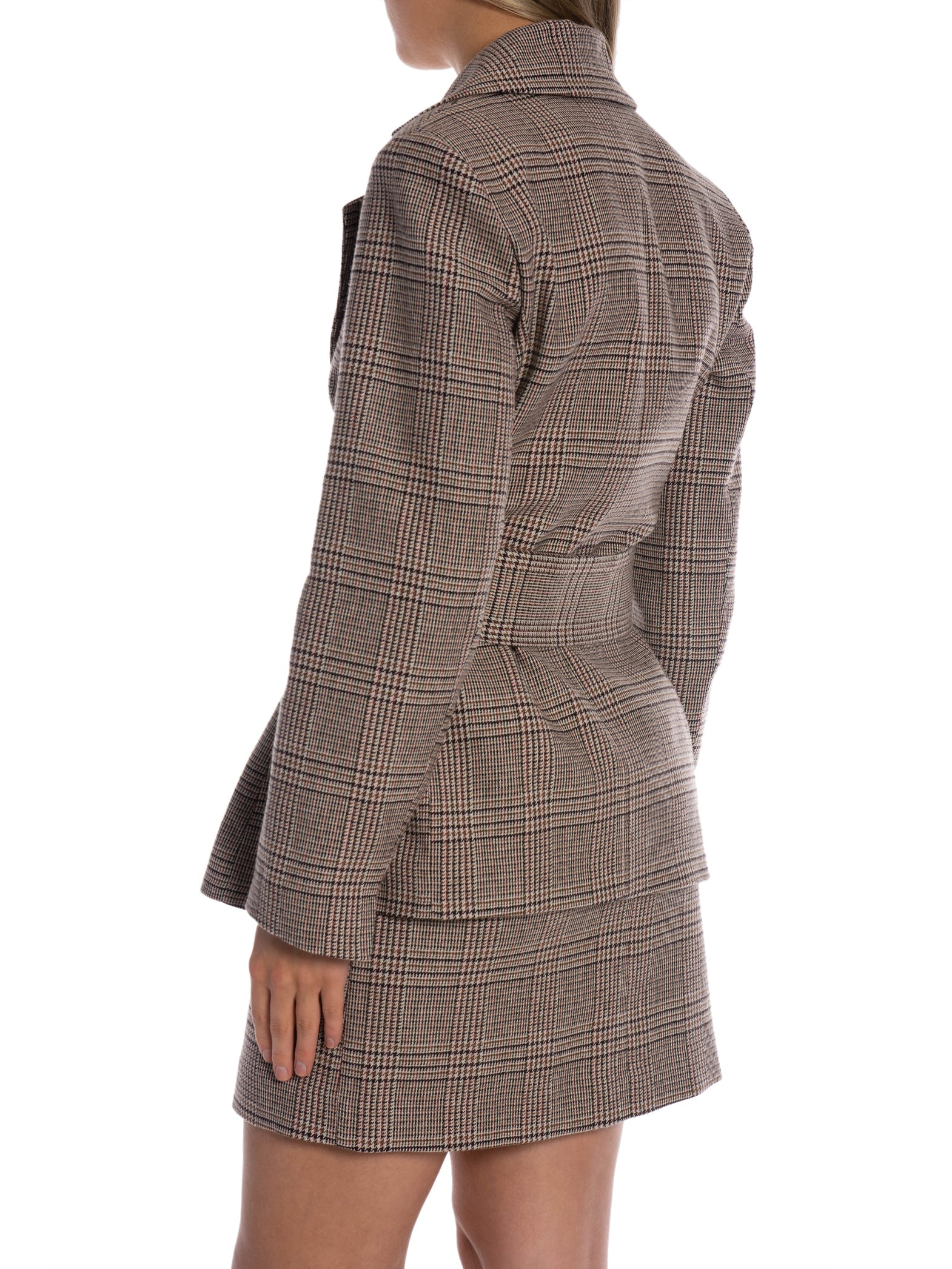 KAVAJ CLASSIC CHECK WITH BELT BEIGE/BROWN_107085.jpg