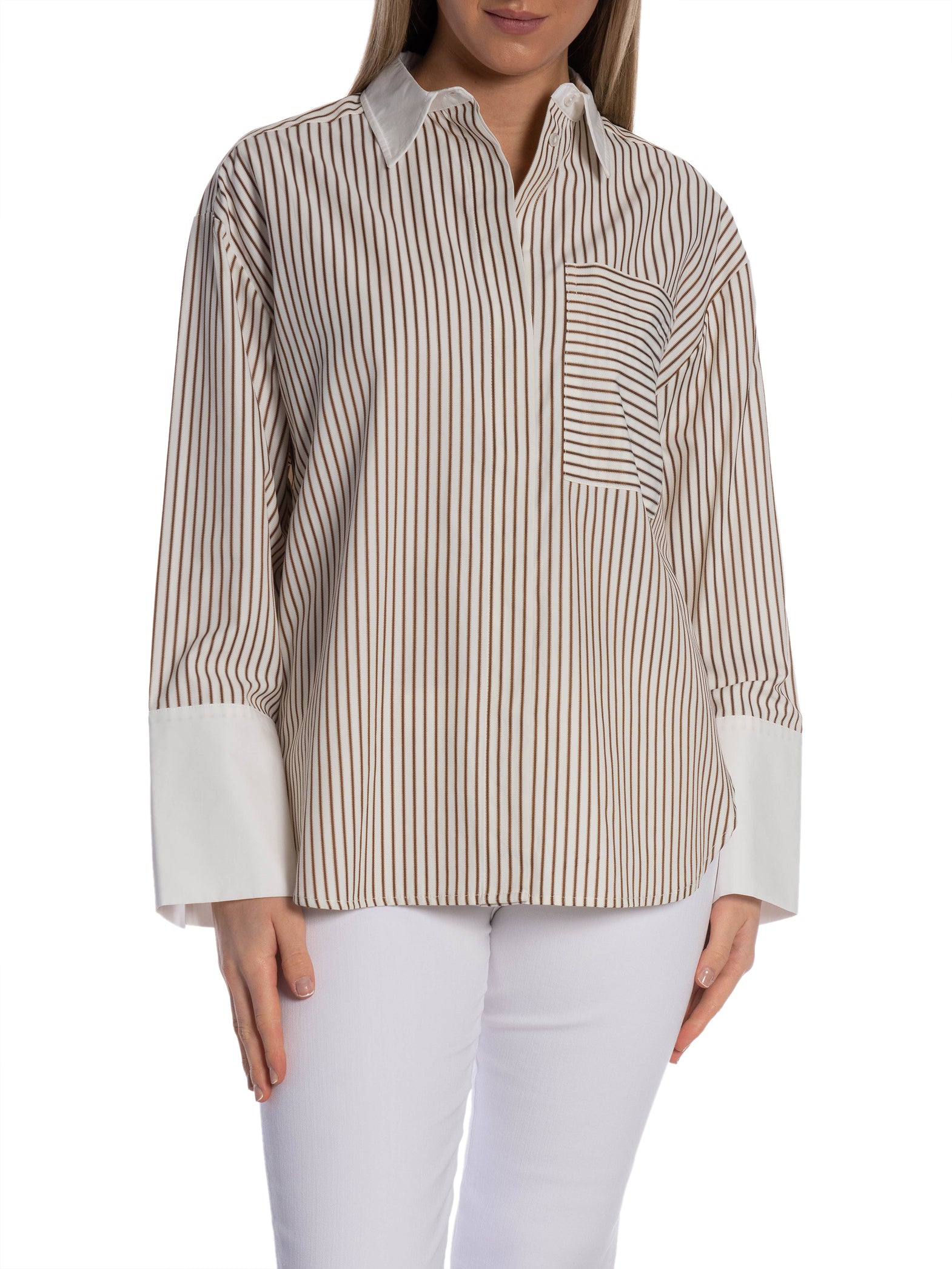 CO'COUTURE SKJORTA AVARA STRIPE BONE/BROWN_108583.jpg