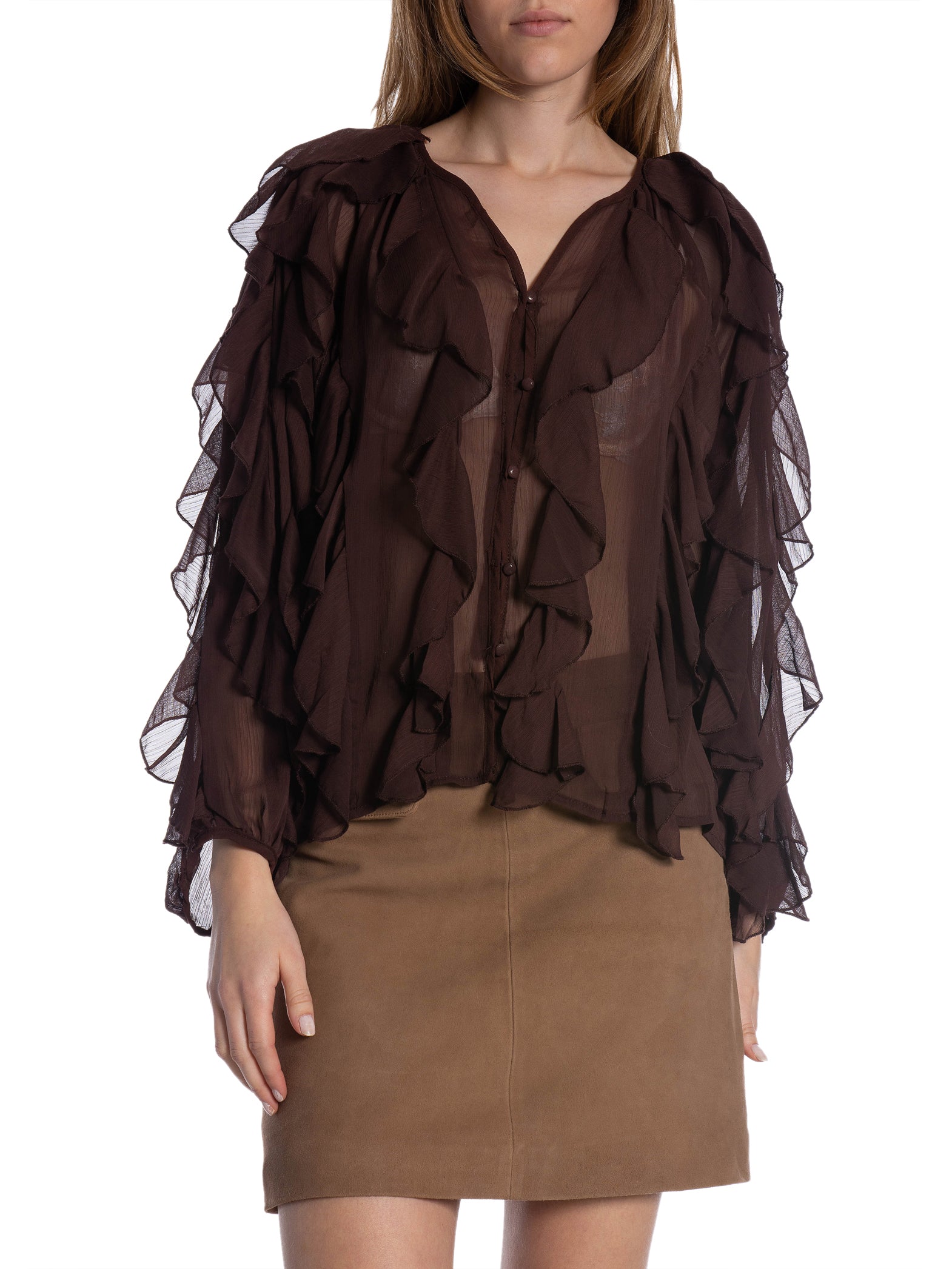 COPPEROSE BLUS ELEGANT RUFFLE BROWN_102485.jpg
