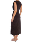 COPPEROSE KLÄNNING ELEGANCE WITH GOLD TONE BUCKLE BROWN_106766.jpg