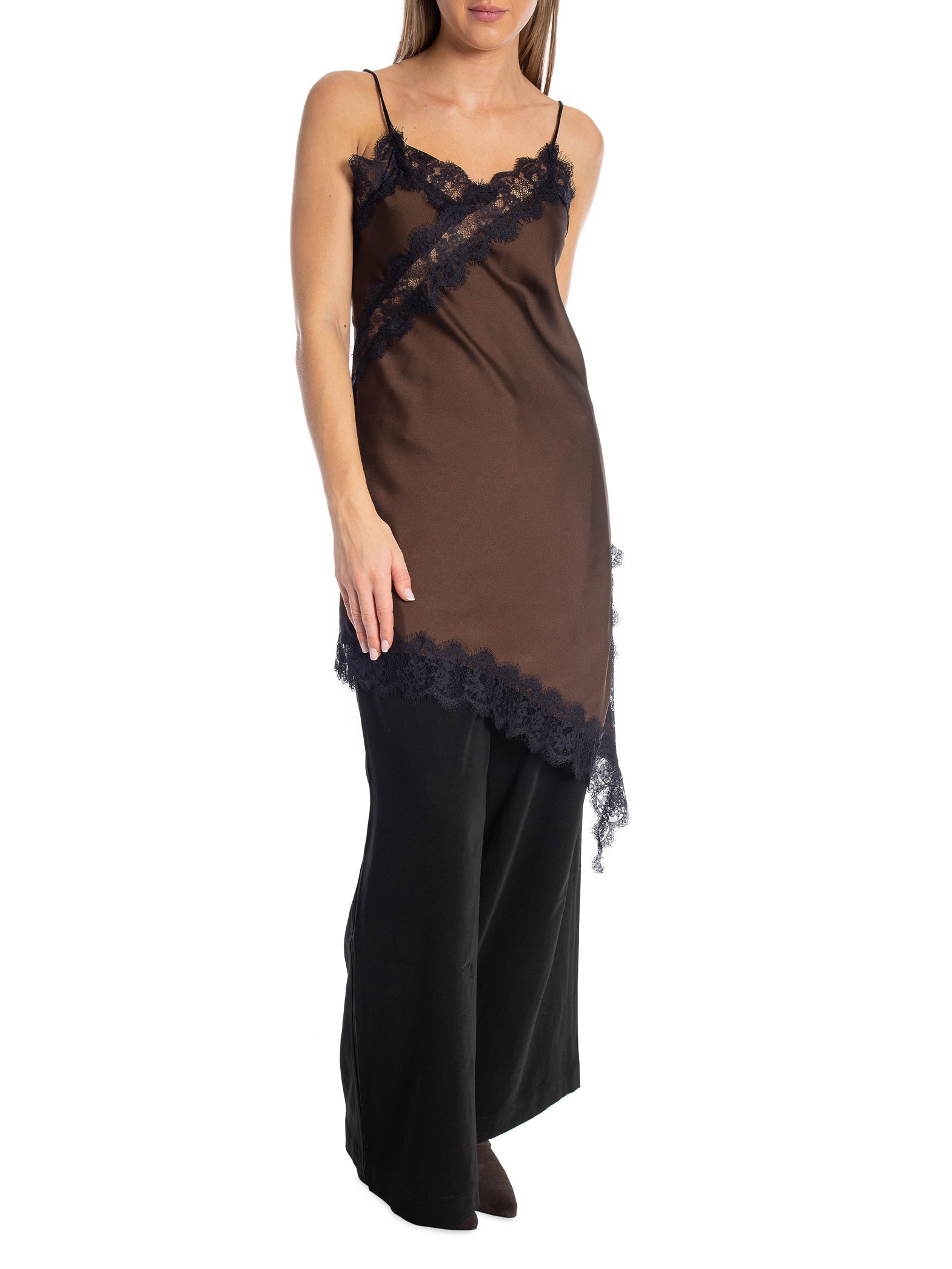 COPPEROSE KLÄNNING LACE SATIN SLIP BROWN_103506.jpg