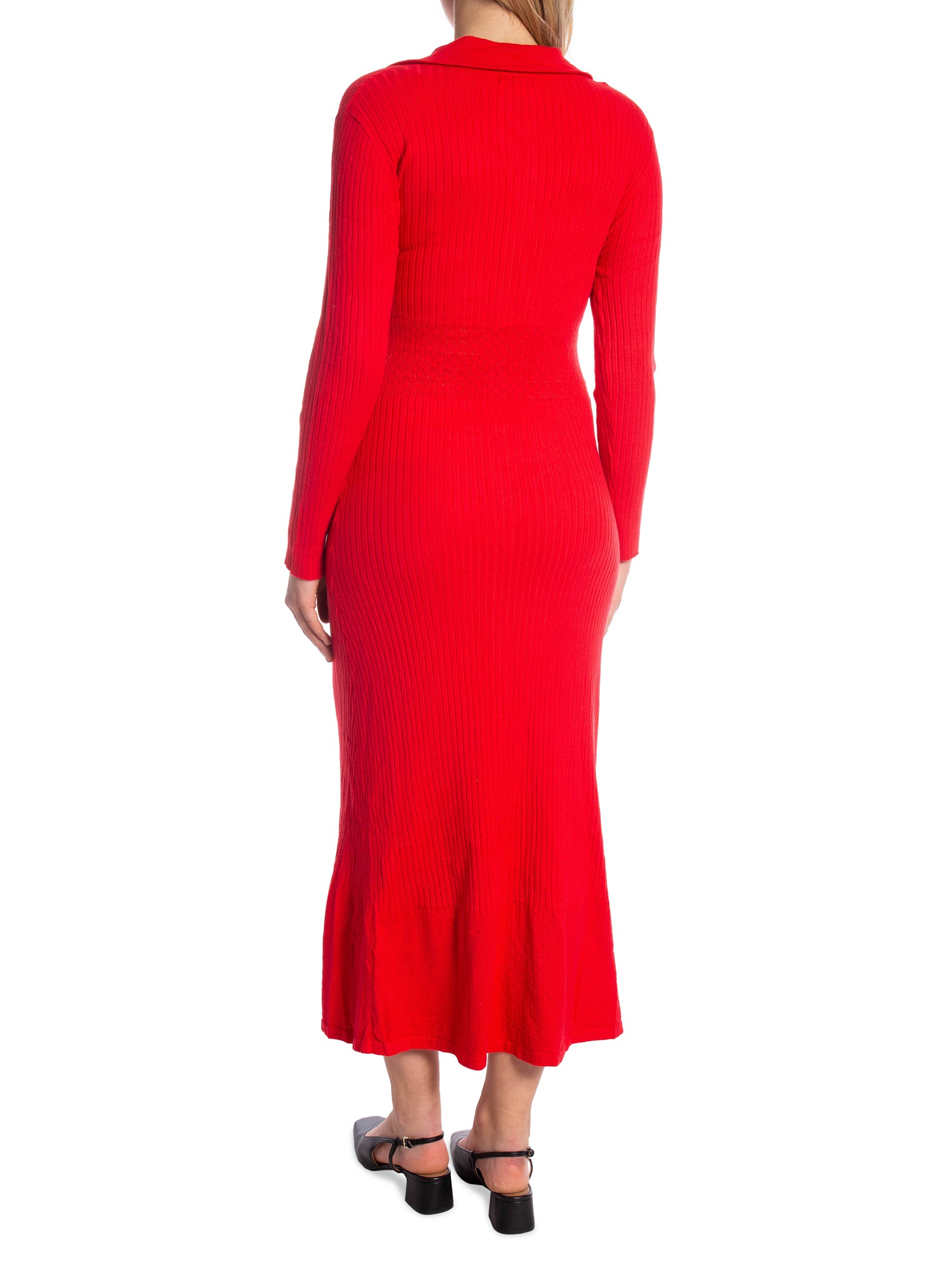 COPPEROSE KLÄNNING LONG KNIT BUTTON RED_93340.jpg