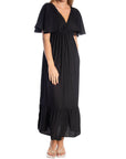 COPPEROSE KLÄNNING V-NECK FLUTTER BLACK_98875.jpg