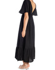 COPPEROSE KLÄNNING V-NECK FLUTTER BLACK_98876.jpg
