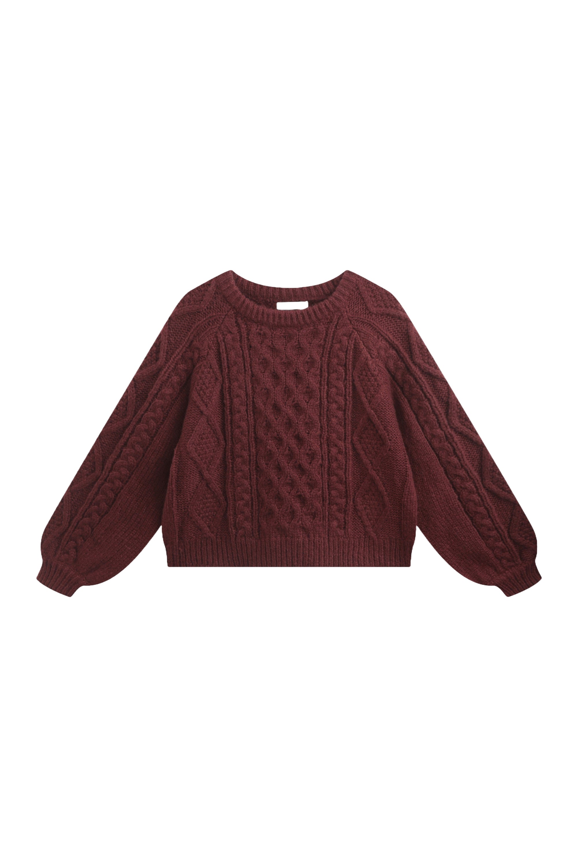 COPPEROSE TRÖJA HONEYCOMB KNIT BURGUNDY_102114.jpg