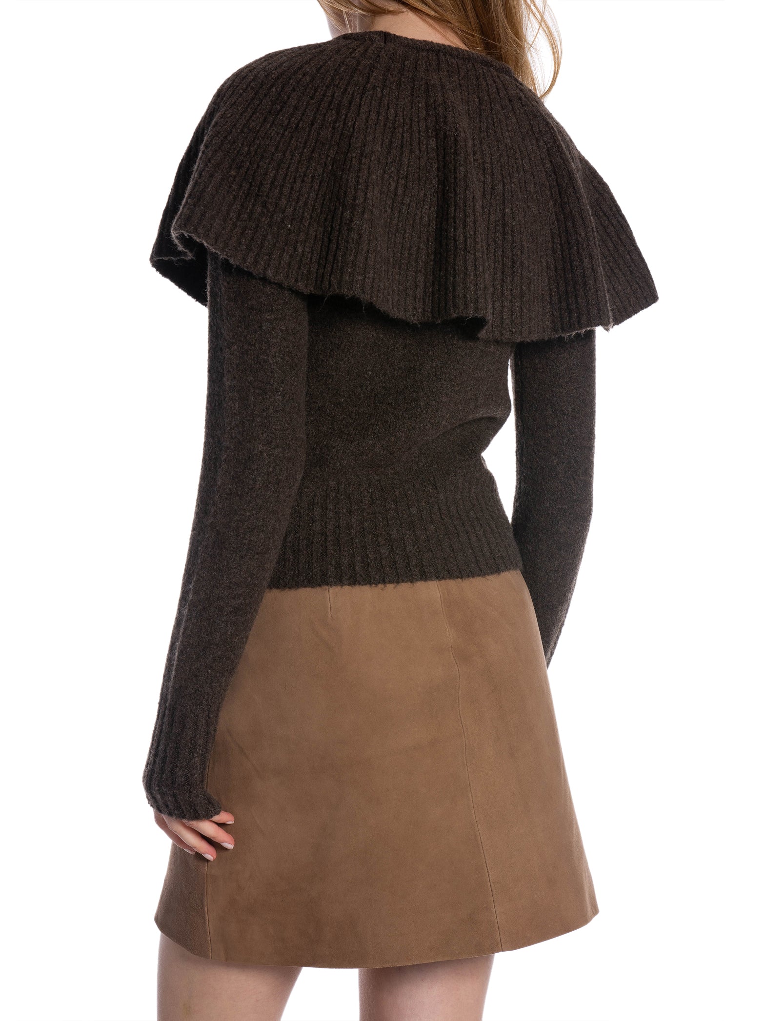 COPPEROSE TRÖJA RUFFLE KNIT BROWN_102534.jpg