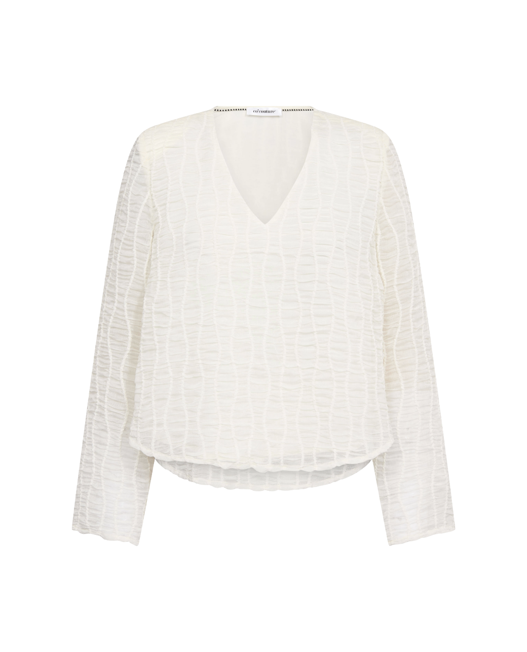 CO'COUTURE BLUS BALTA PADDED V OFF WHITE_112965.jpg