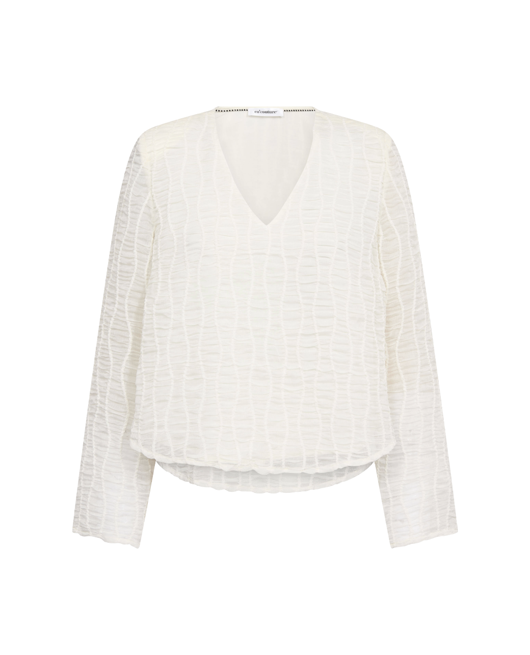 CO'COUTURE BLUS BALTA PADDED V OFF WHITE_112965.jpg