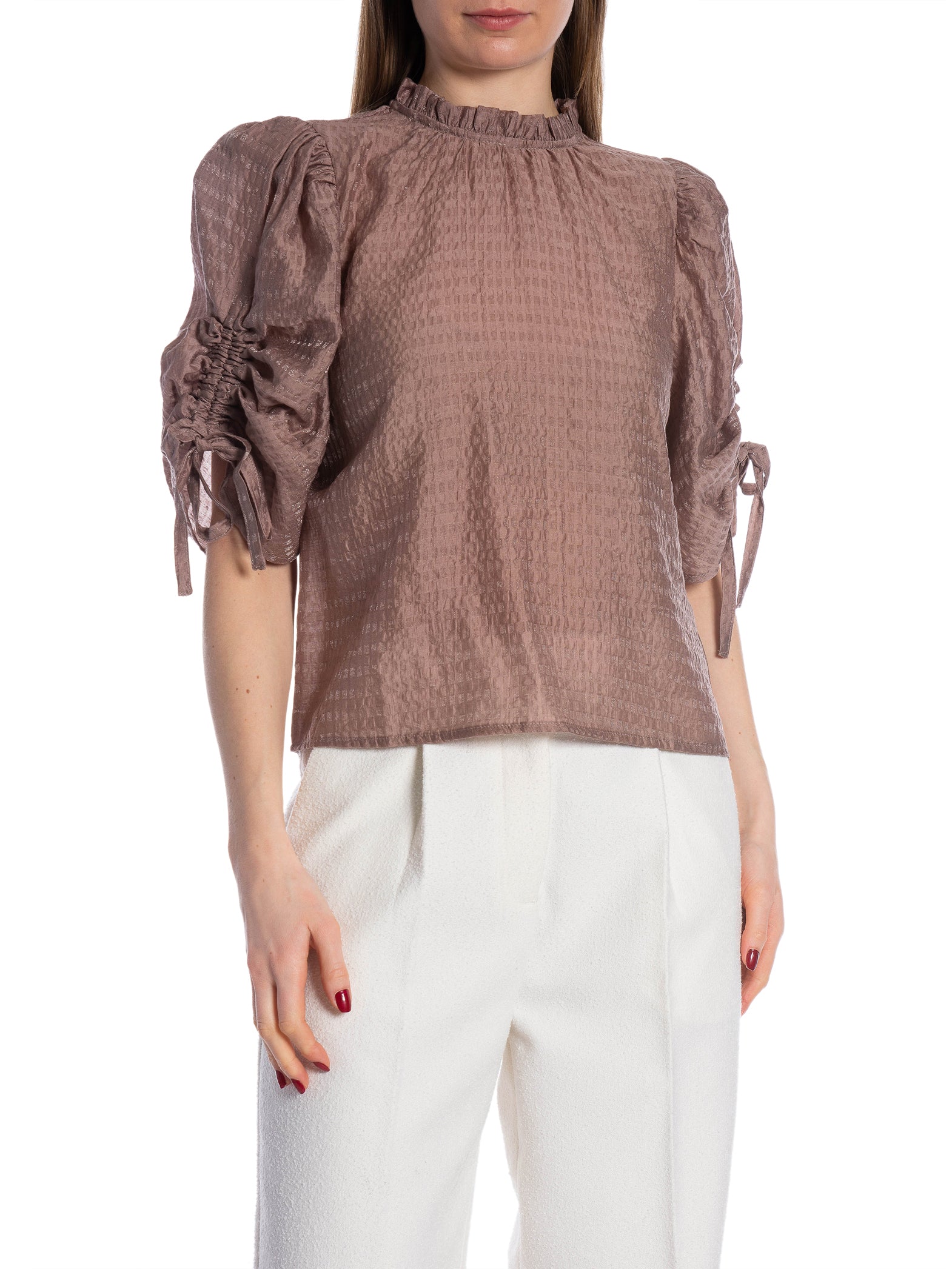 CO´COUTURE BLUS CHARLIE SS PUFF BLOUSE OLD ROSE_97254.jpg