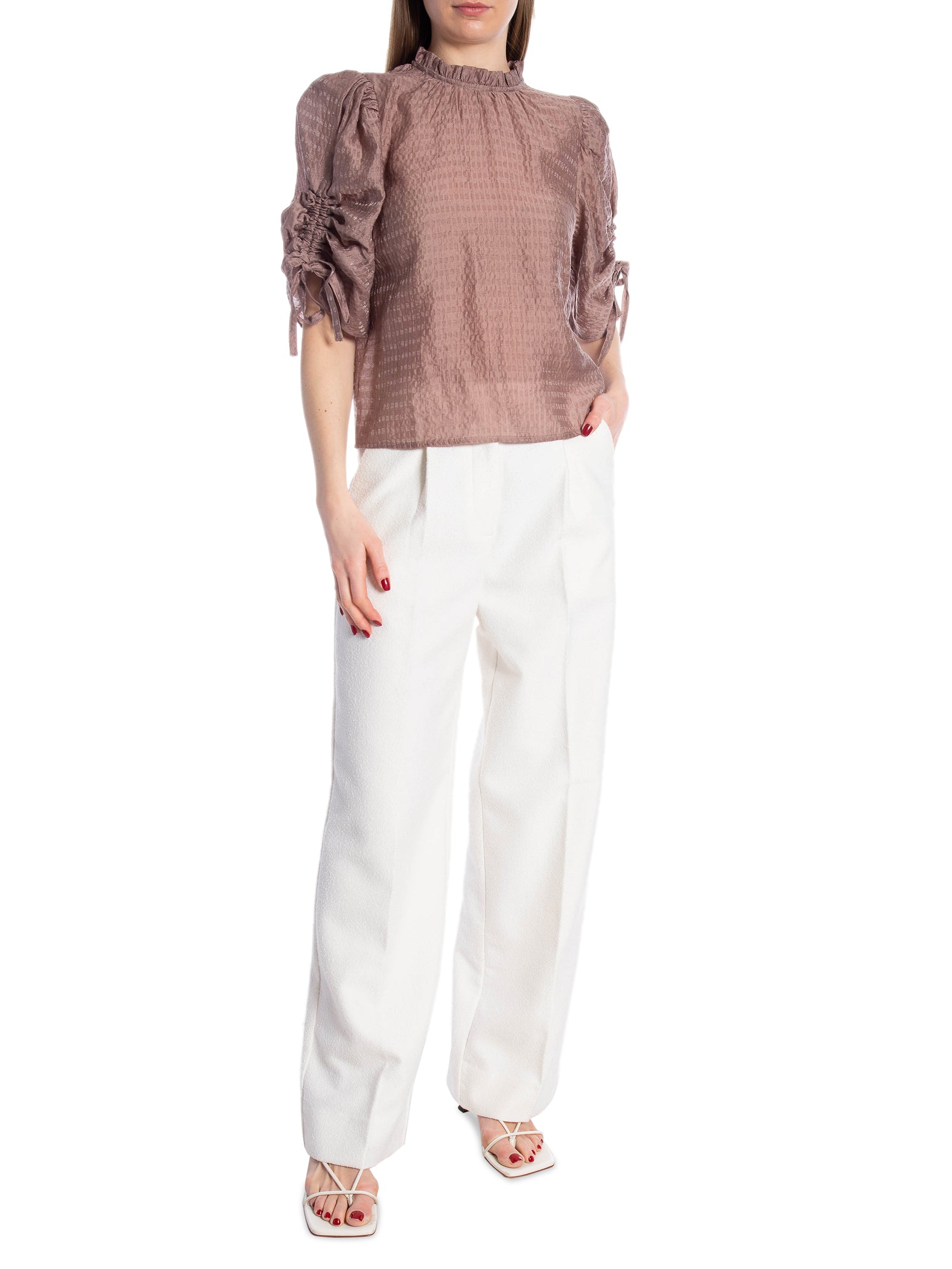 CO´COUTURE BLUS CHARLIE SS PUFF BLOUSE OLD ROSE_97255.jpg