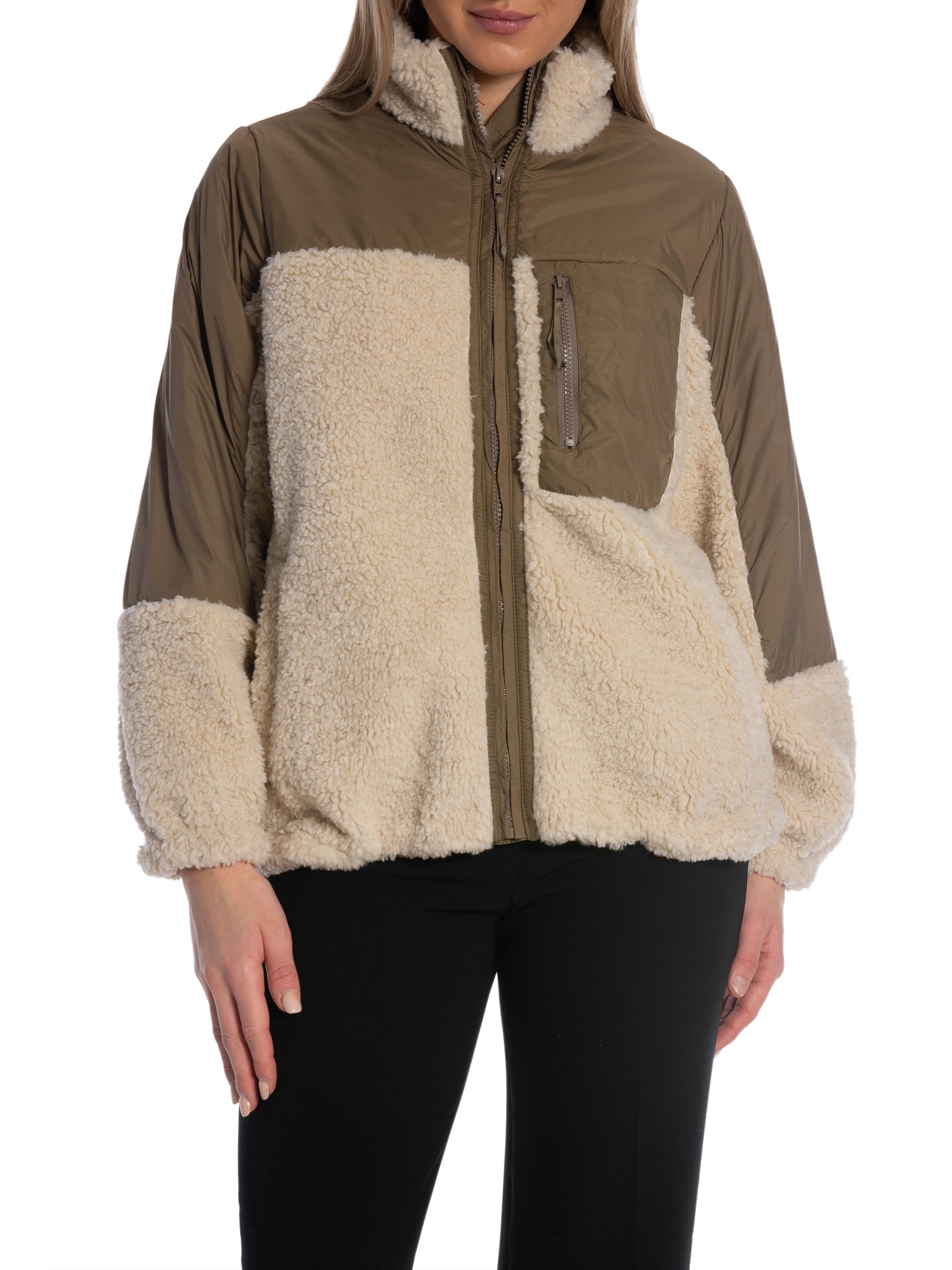 CO´COUTURE JACKA TEDDY FLEECE BONE_106058.jpg