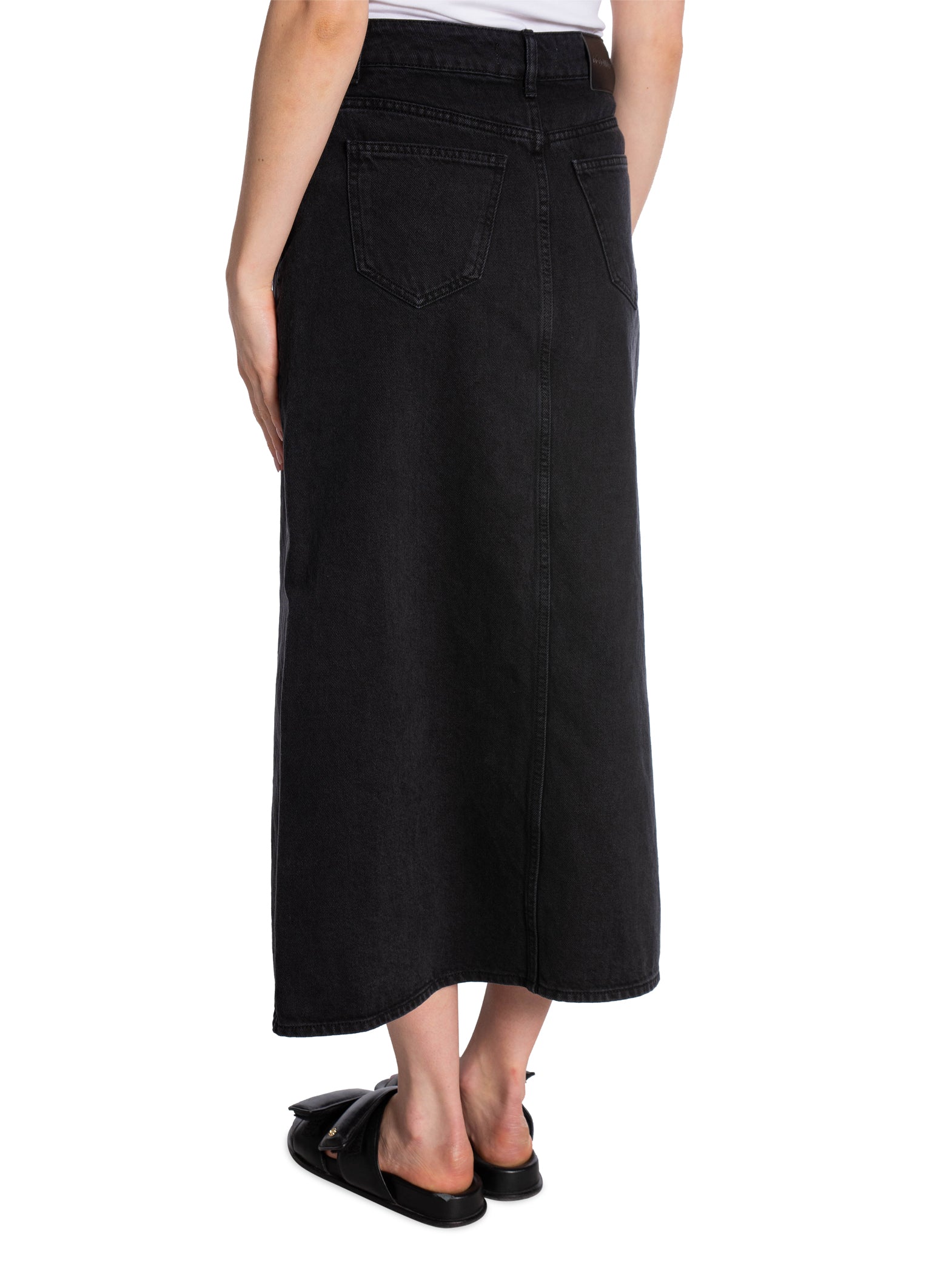 CO´COUTURE KJOL VIKA SLIT DENIM  BLACK_78445.jpg