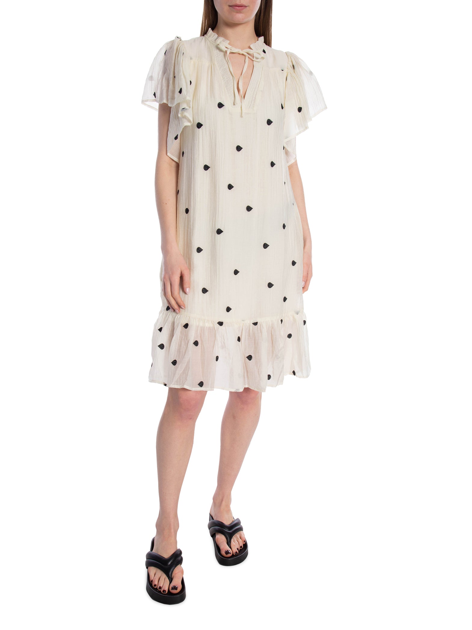 CO´COUTURE KLÄNNING DROP FRILL OFF WHITE_87421.jpg
