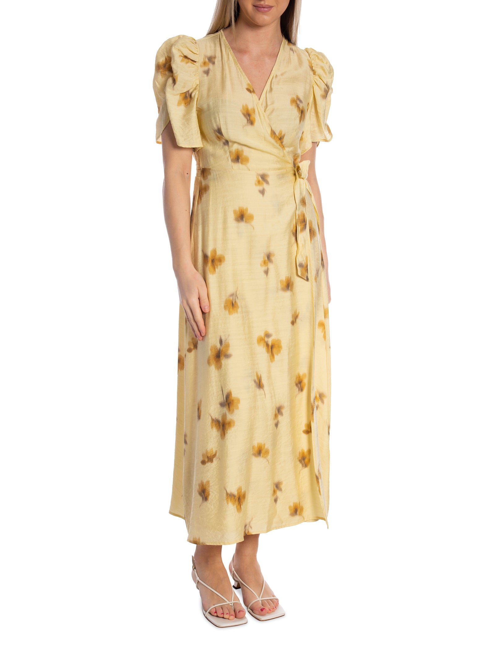 CO'COUTURE KLÄNNING MYLA FLOWER WRAP PALE YELLOW_108078.jpg