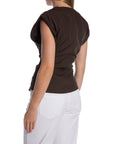 CO'COUTURE TOPP LUNA PLEAT DARK BROWN_111687.jpg