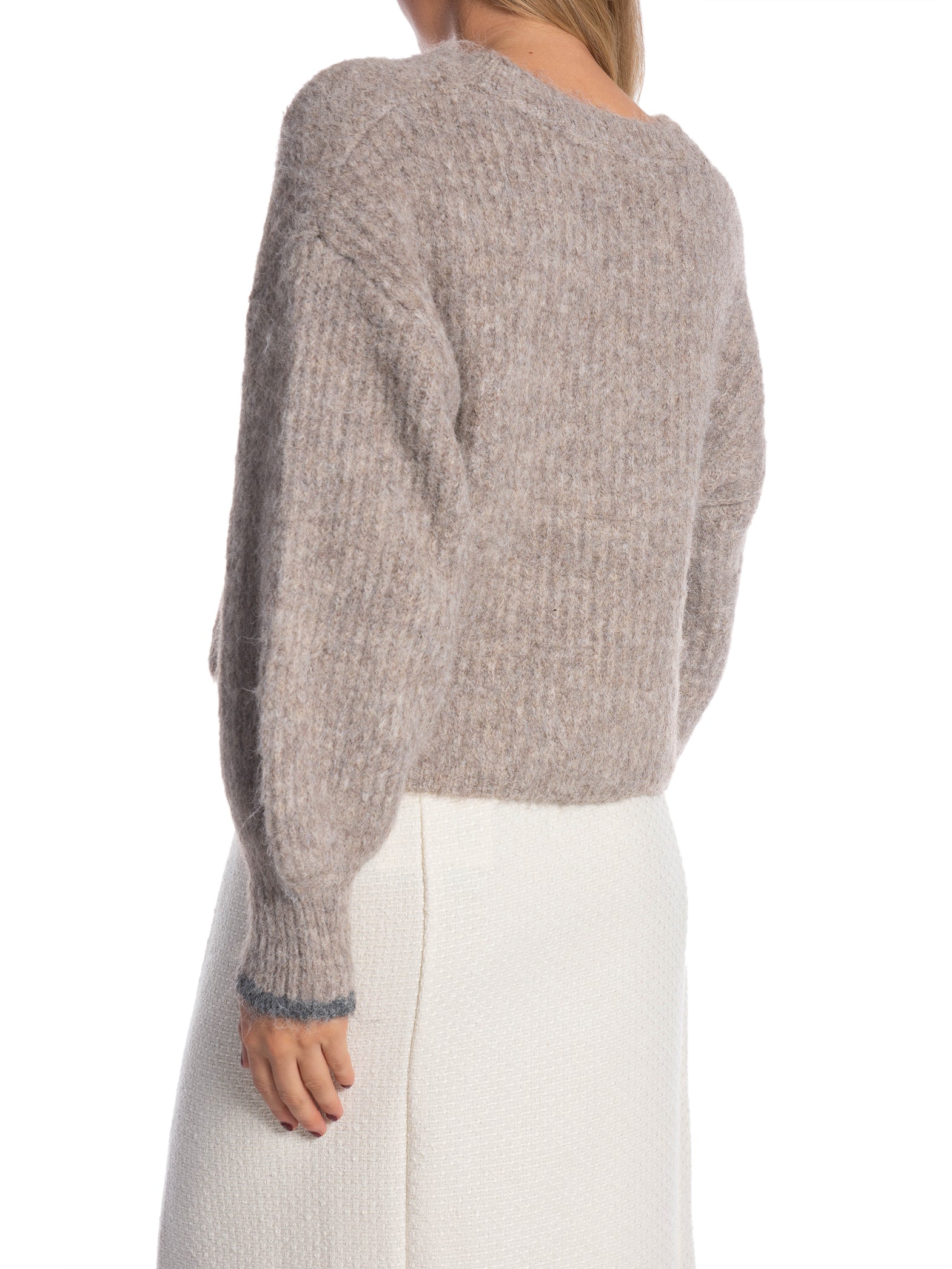 CO\'COUTURE TRÖJA CORALIE CROP RIB O-KNIT WALNUT_93081.jpg