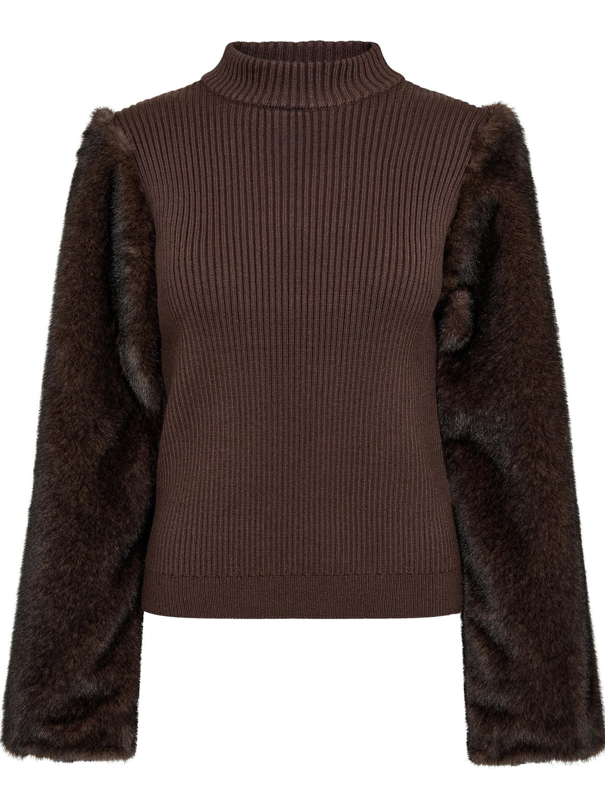 CO'COUTURE TRÖJA ELISABETH FUR MIX DARK BROWN_115065.jpg