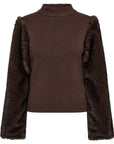 CO'COUTURE TRÖJA ELISABETH FUR MIX DARK BROWN_115065.jpg