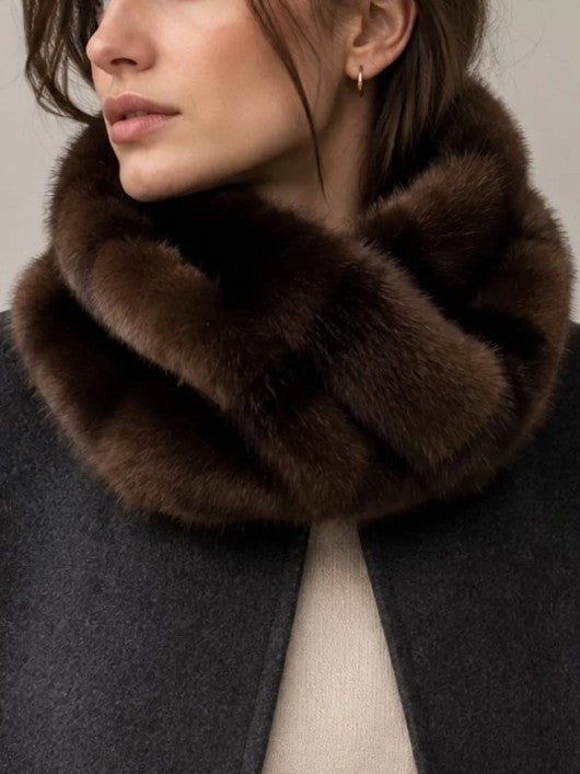 HALSDUK FAUX FUR TWIST MARRON_114112.jpg