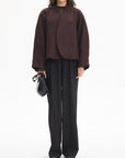 JACKA COLLARLESS BOUCLÉ SHORT DARK BROWN_106448.jpg