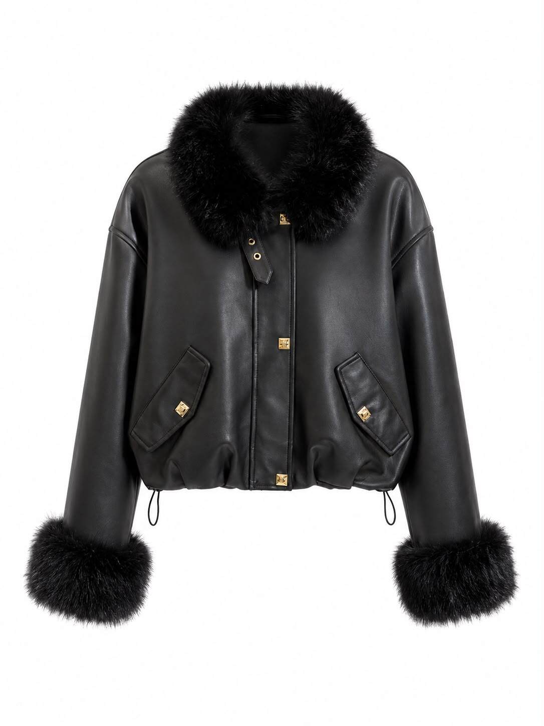 JACKA CROPPED FUR GOLD BUTTON FAUX LEATHER NOIR_113446.jpg