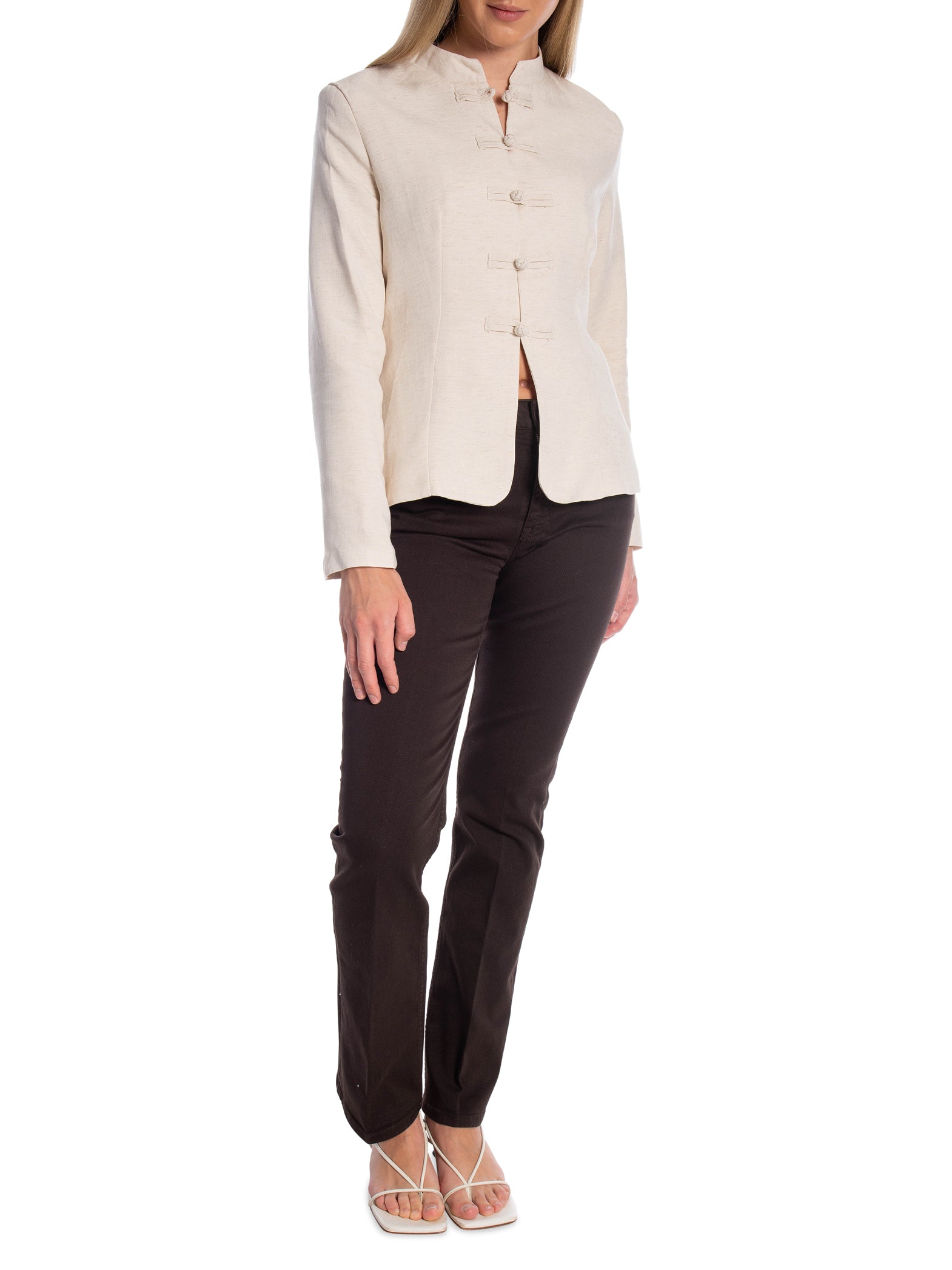 JACKA MANDARIN COLLAR KONT BUTTON BEIGE_111415.jpg