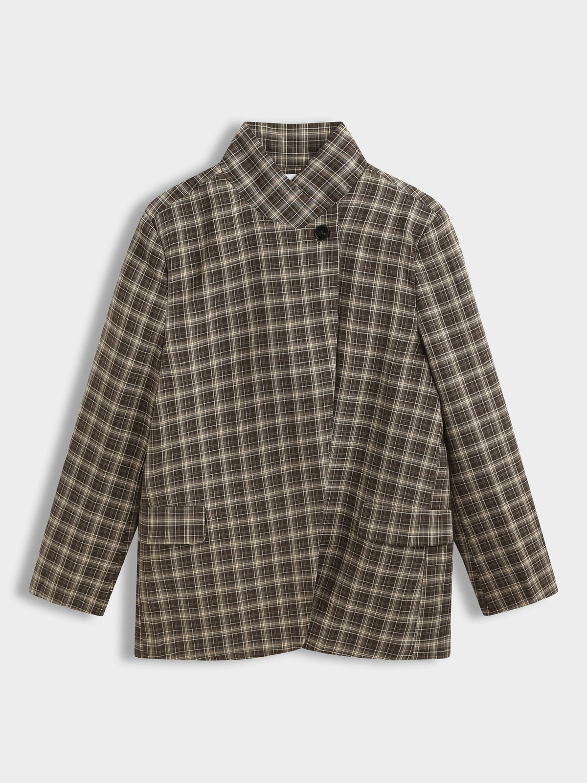 KAVAJ ASYMMETRIC CHECK BROWN_113736.jpg