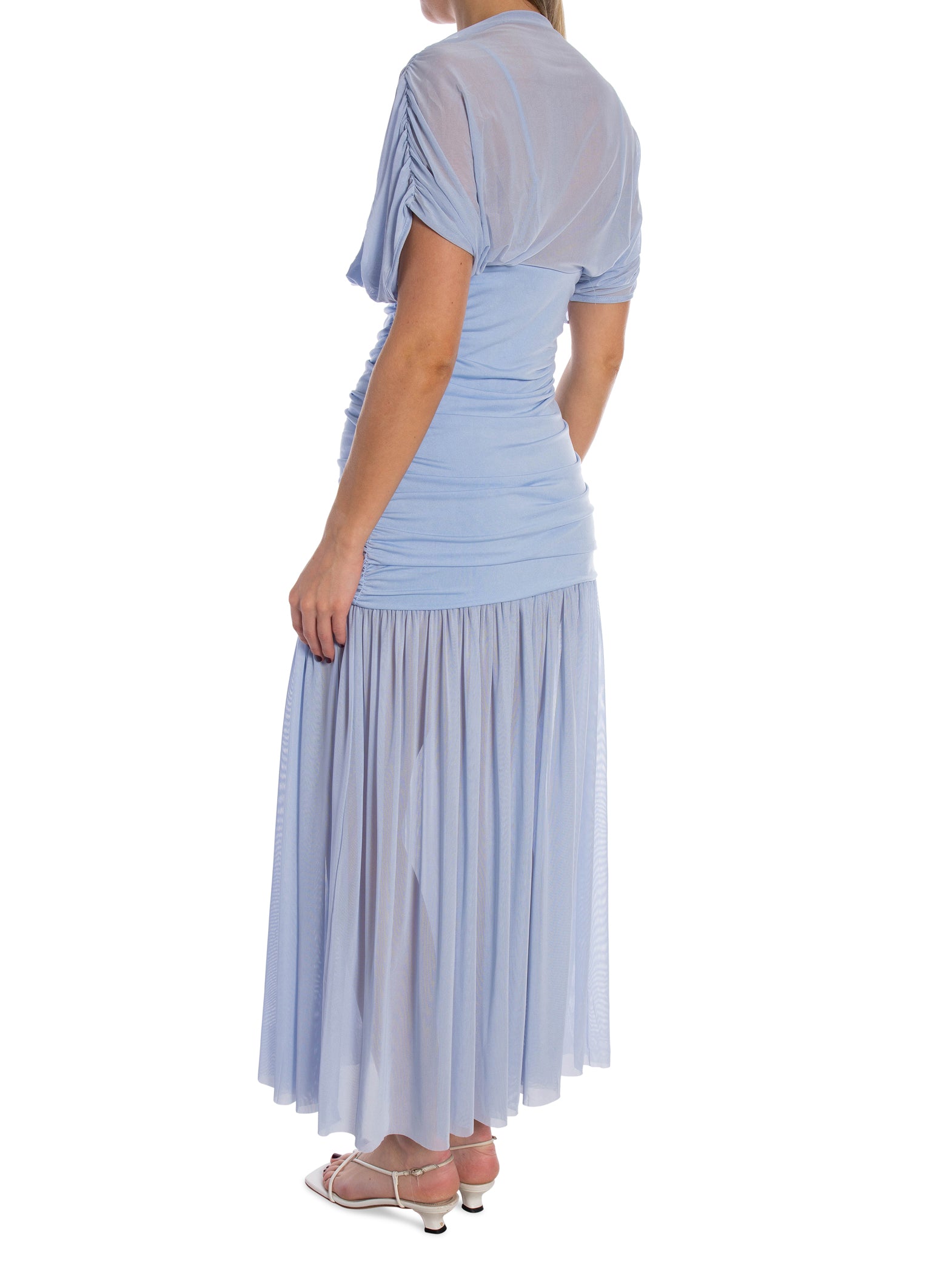 KLÄNNING ELGANT DRAPED LONG BLUE_109367.jpg