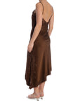 KLÄNNING LACE TRIM SATIN BROWN_108145.jpg