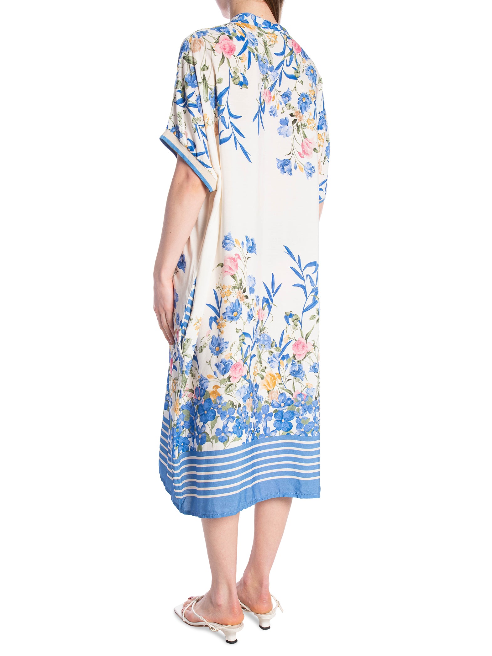 KLÄNNING ROBE FLOWER PRINTED BLUE_98686.jpg