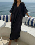 KLÄNNING VOLUMINOUS TIERED RUFFLE SLEEVE LONG BLACK_109113.jpg