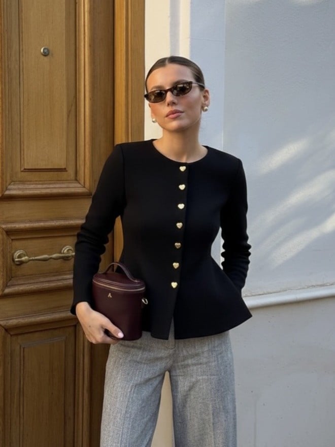 KOFTA GOLD BUTTON FLARED BLACK_111277.jpg
