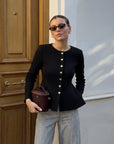 KOFTA GOLD BUTTON FLARED BLACK_111277.jpg