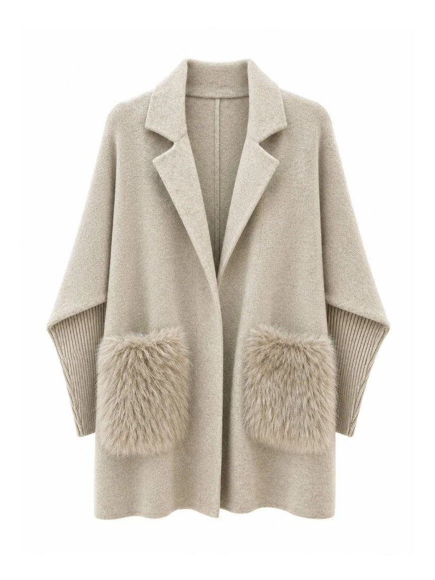 KOFTA LAPEL FUR POCKET TAUPE_114950.jpg