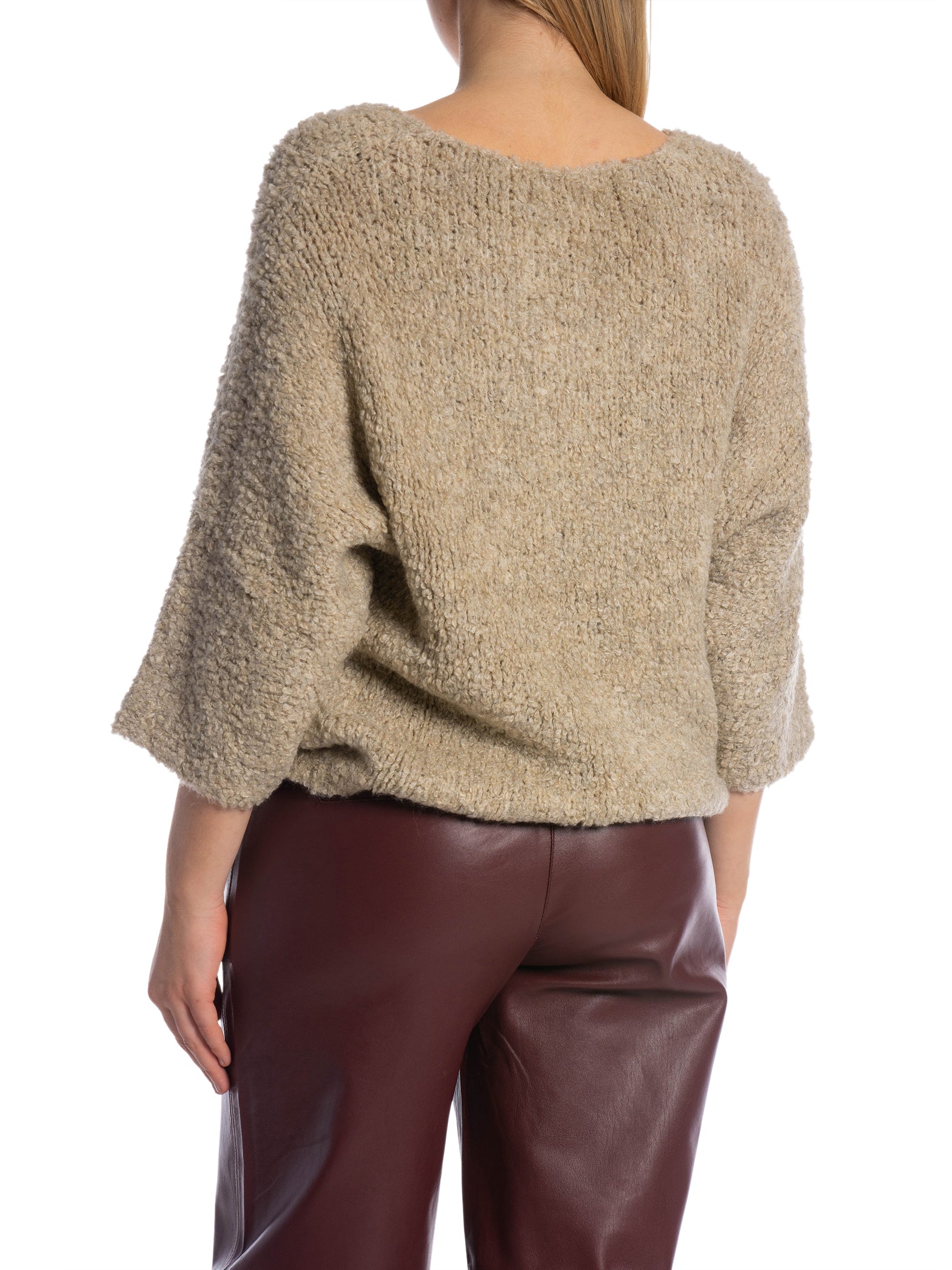 LAFÉE TOPP V-NECK TEDDY TAUPE_93429.jpg