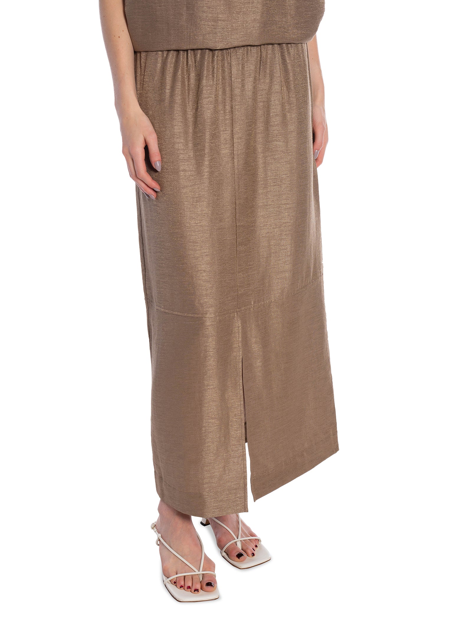 LEVETE ROOM KJOL HARLO TAUPE GRAY_89665.jpg