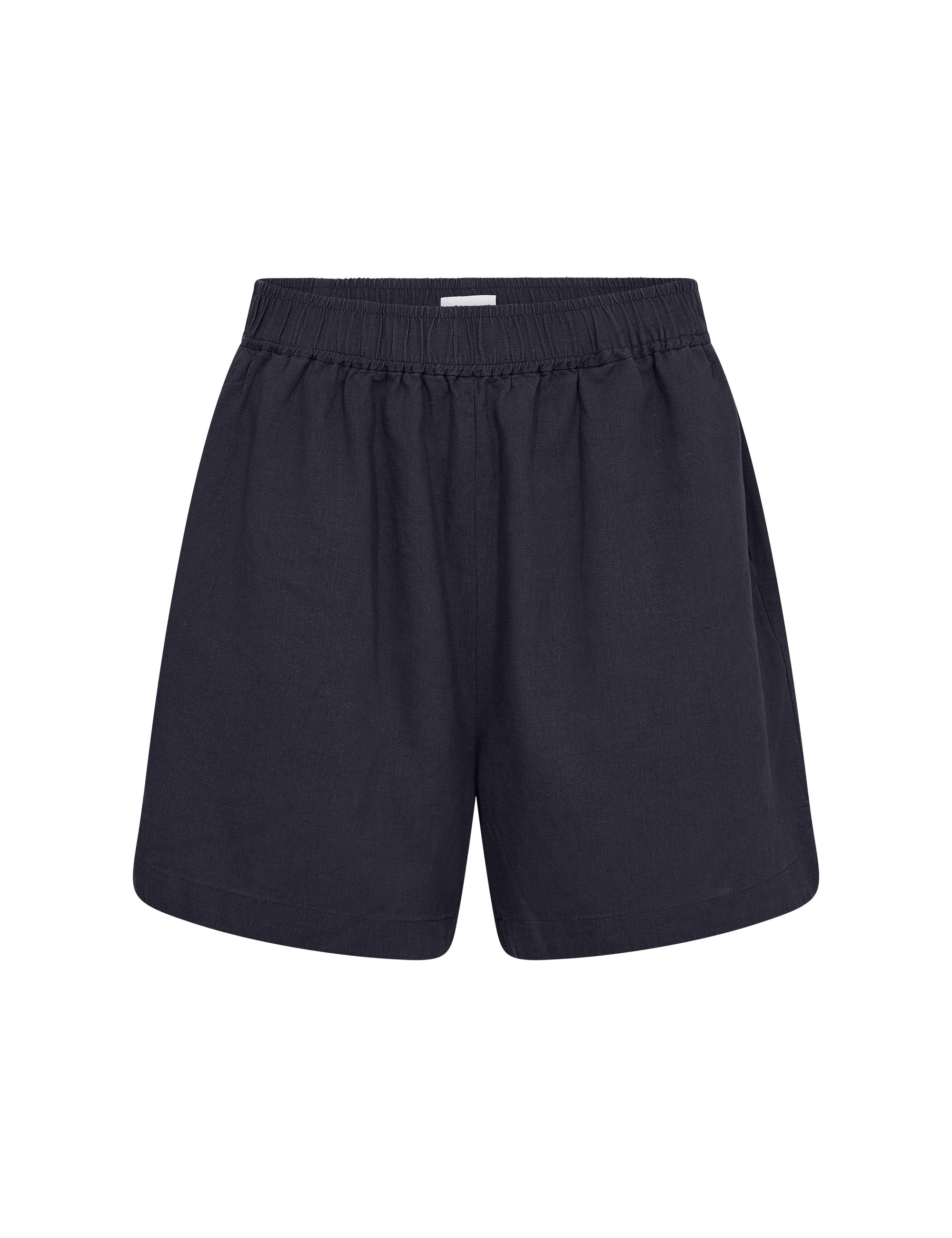 LEVETE ROOM SHORTS NAJA DARK NAVY_108355.jpg