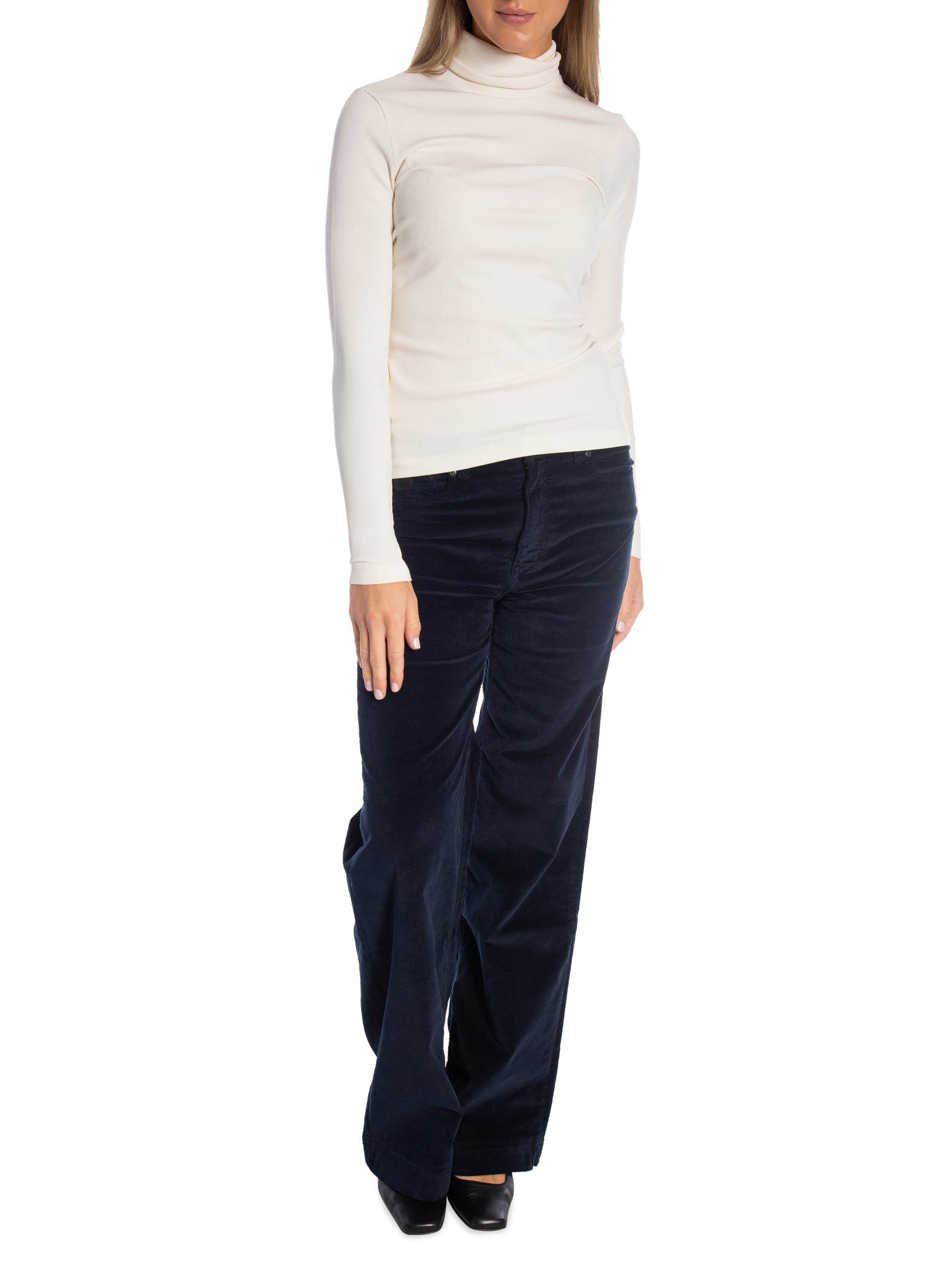 LOIS BYXA PALAZZO MISTRAL SHINY CORD NAVY L32_112791.jpg