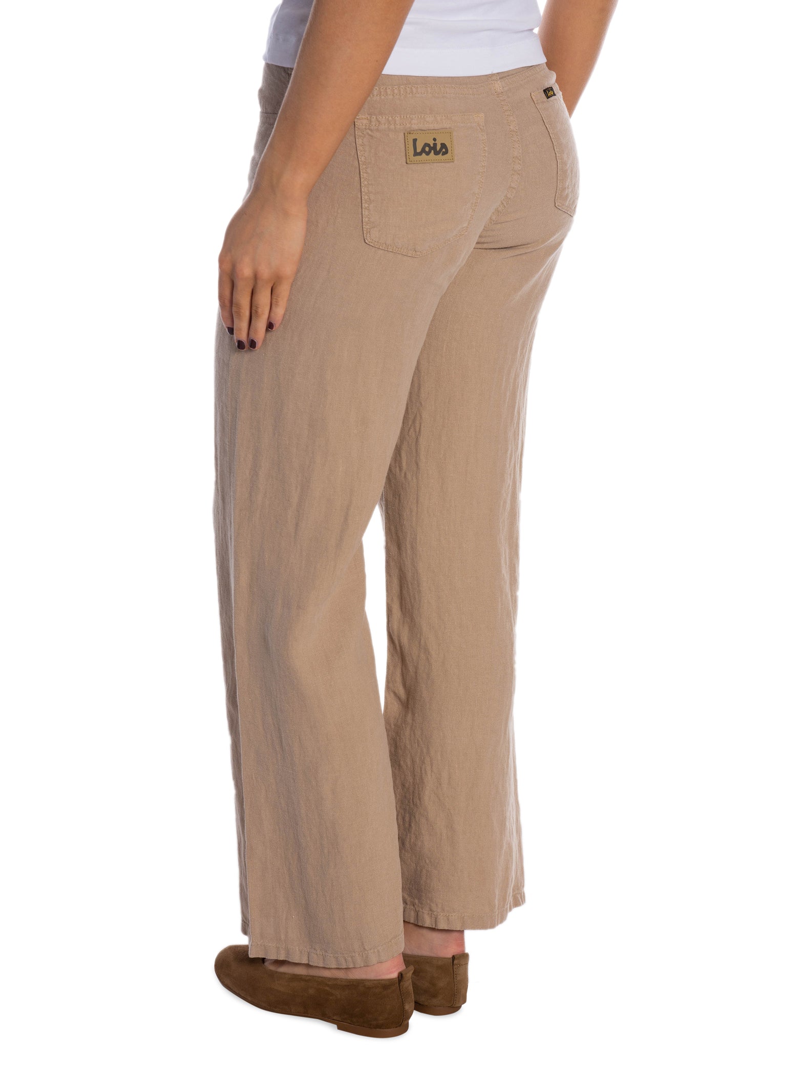 LOIS JEANS BYXA CULOTTE LINEN SUMMER TAUPE L32_107748.jpg