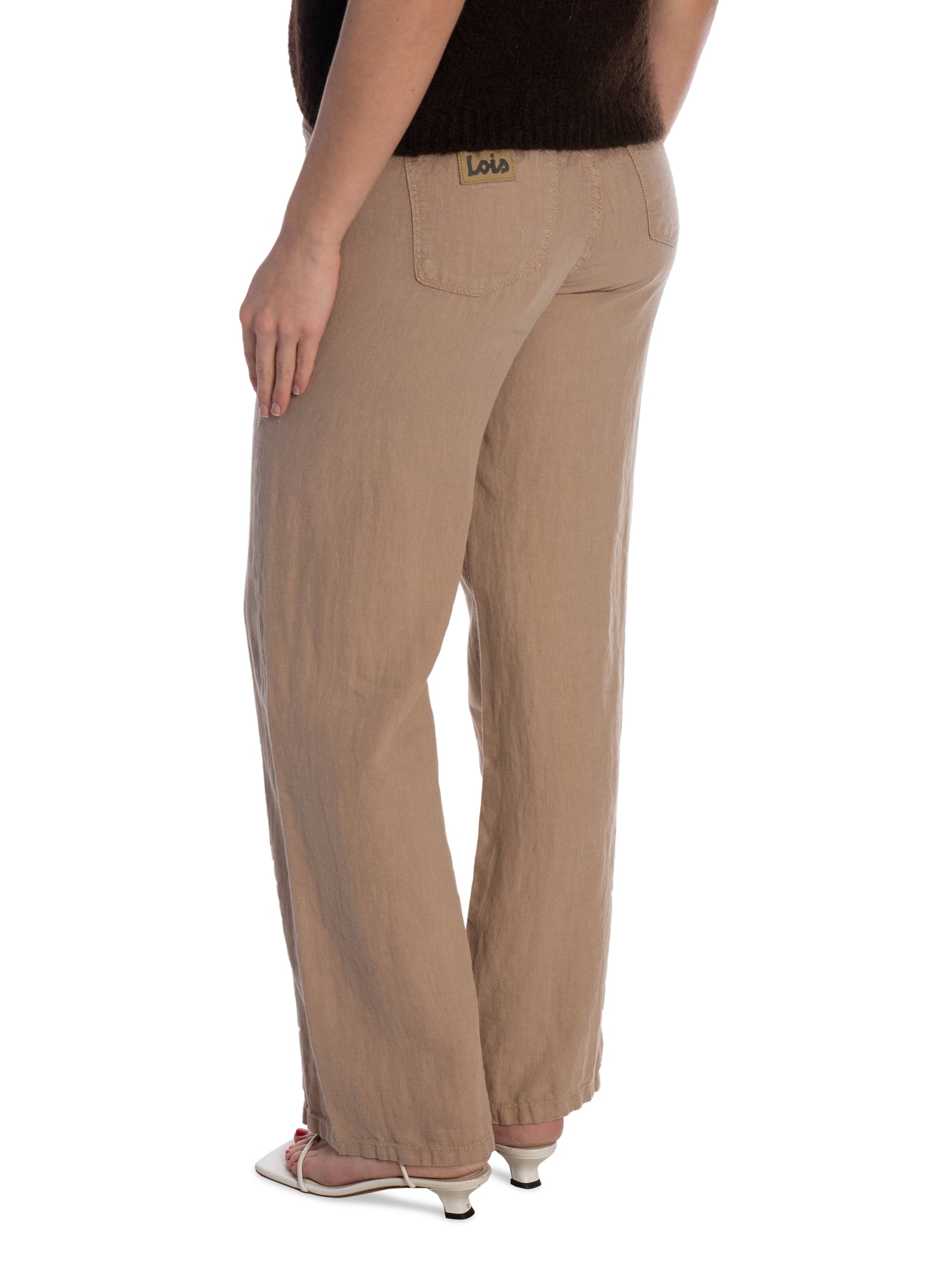 LOIS JEANS BYXA CULOTTE LINEN SUMMER TAUPE L34_108159.jpg