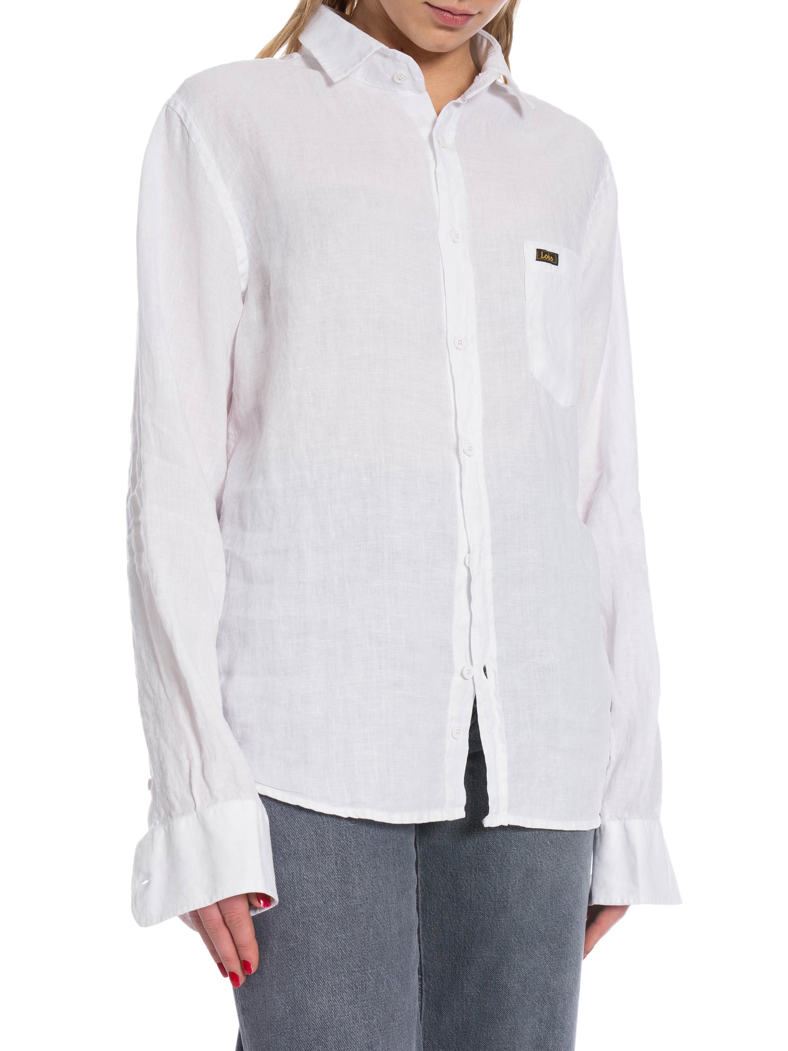 LOIS SKJORTA LUCAS AIR LINEN WHITE_86728.jpg