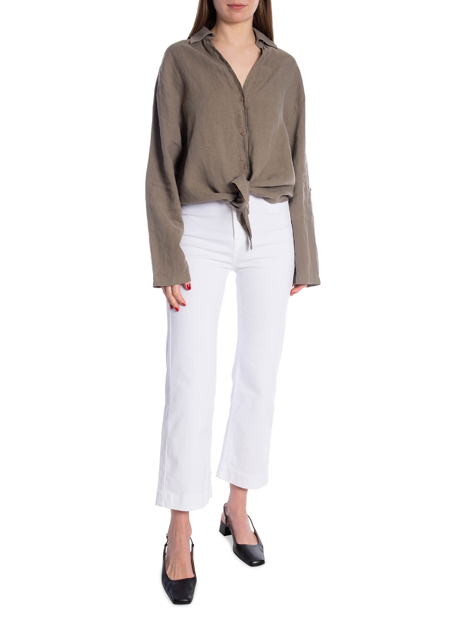 LOIS SKJORTA PIA LINEN HEDGE GREEN_96347.jpg