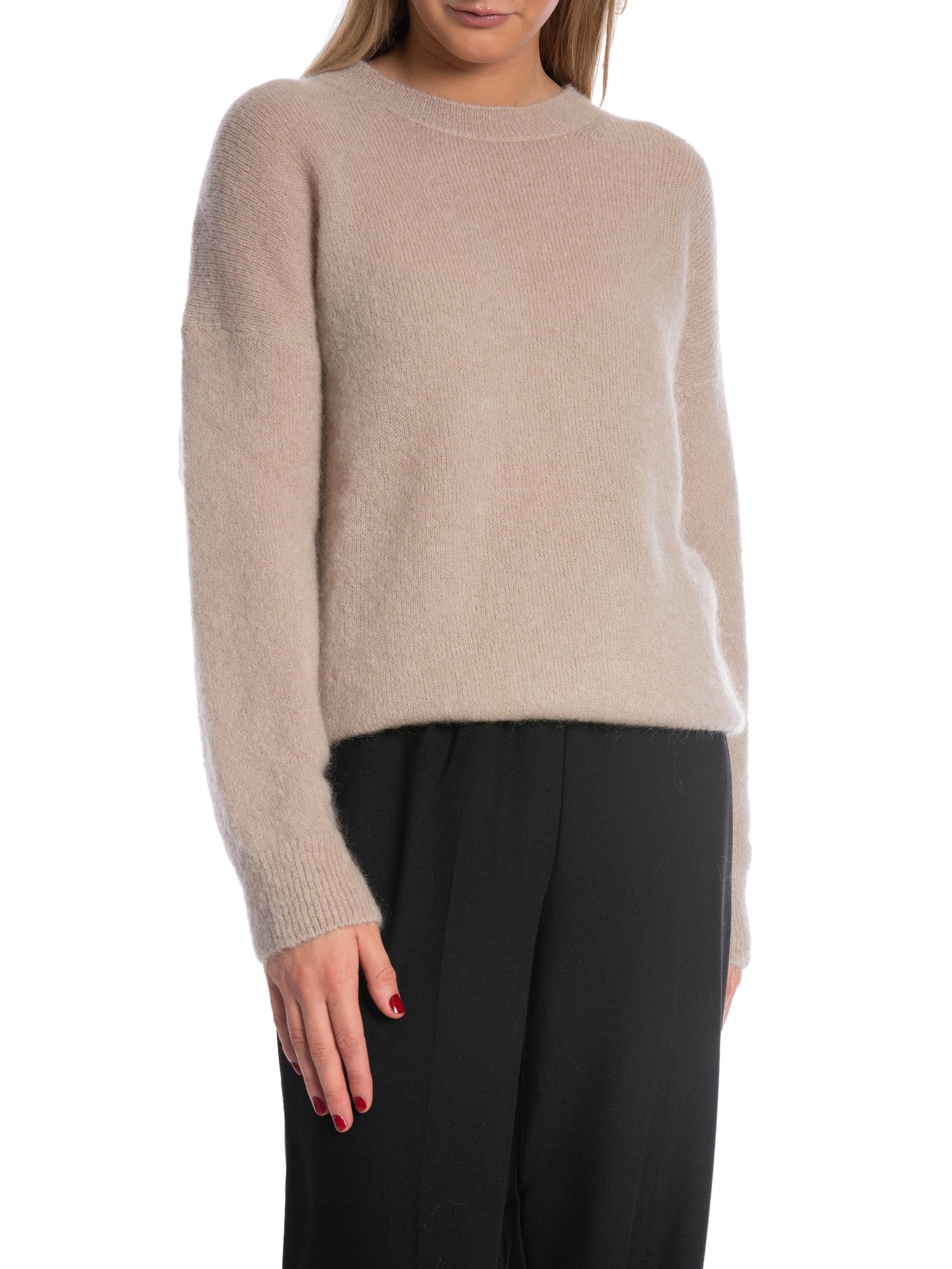 MAËLYS PARIS TRÖJA ROUND NECK BEIGE_93668.jpg