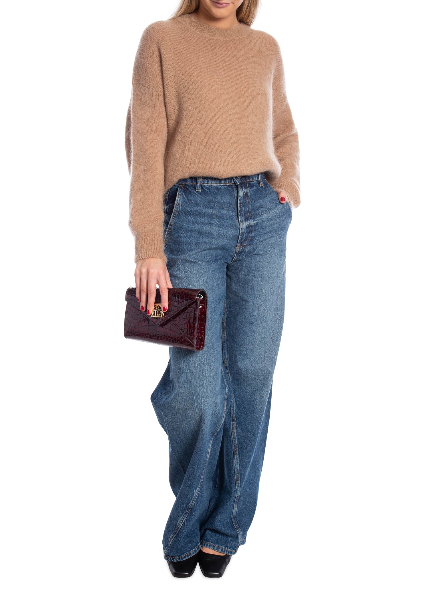 MAËLYS PARIS TRÖJA ROUND NECK CAMEL_93622.jpg