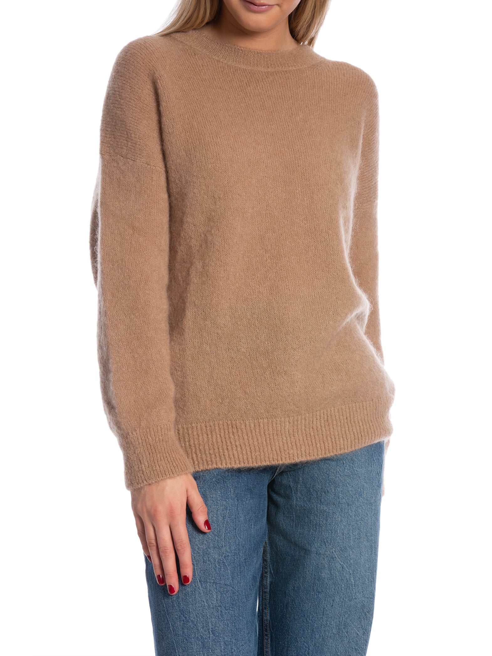 MAËLYS PARIS TRÖJA ROUND NECK CAMEL_93623.jpg