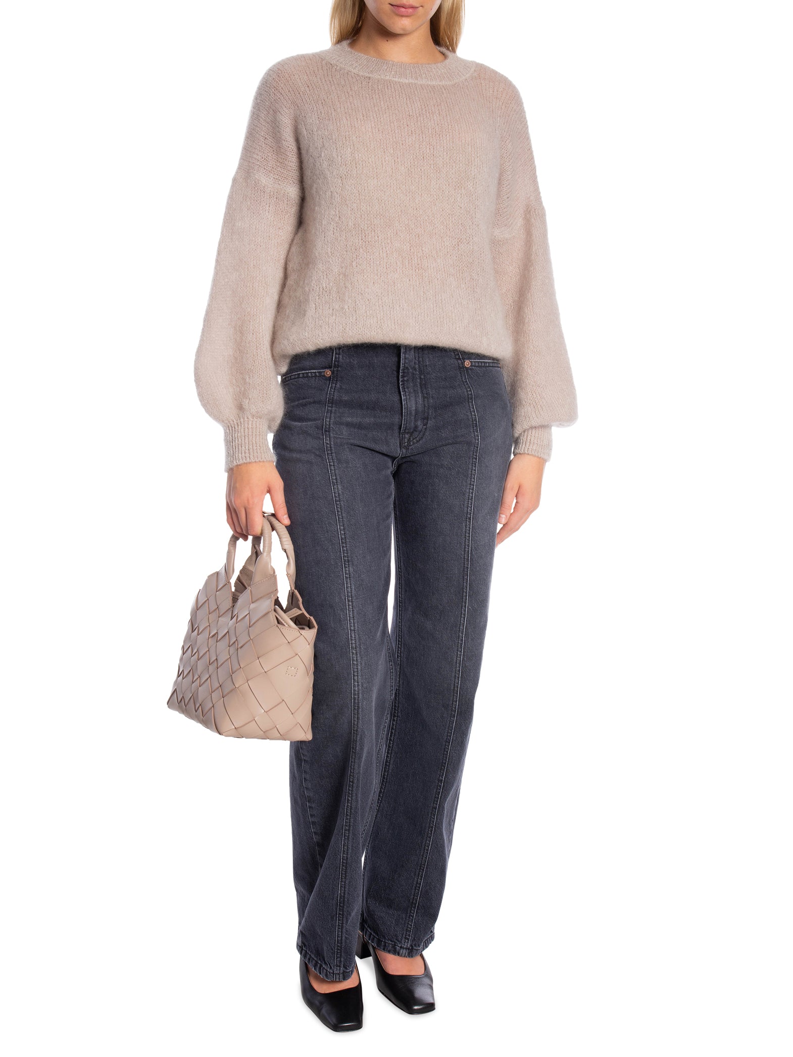 MAËLYS PARIS TRÖJA ROUND NECK MOHAIR BEIGE_91589.jpg